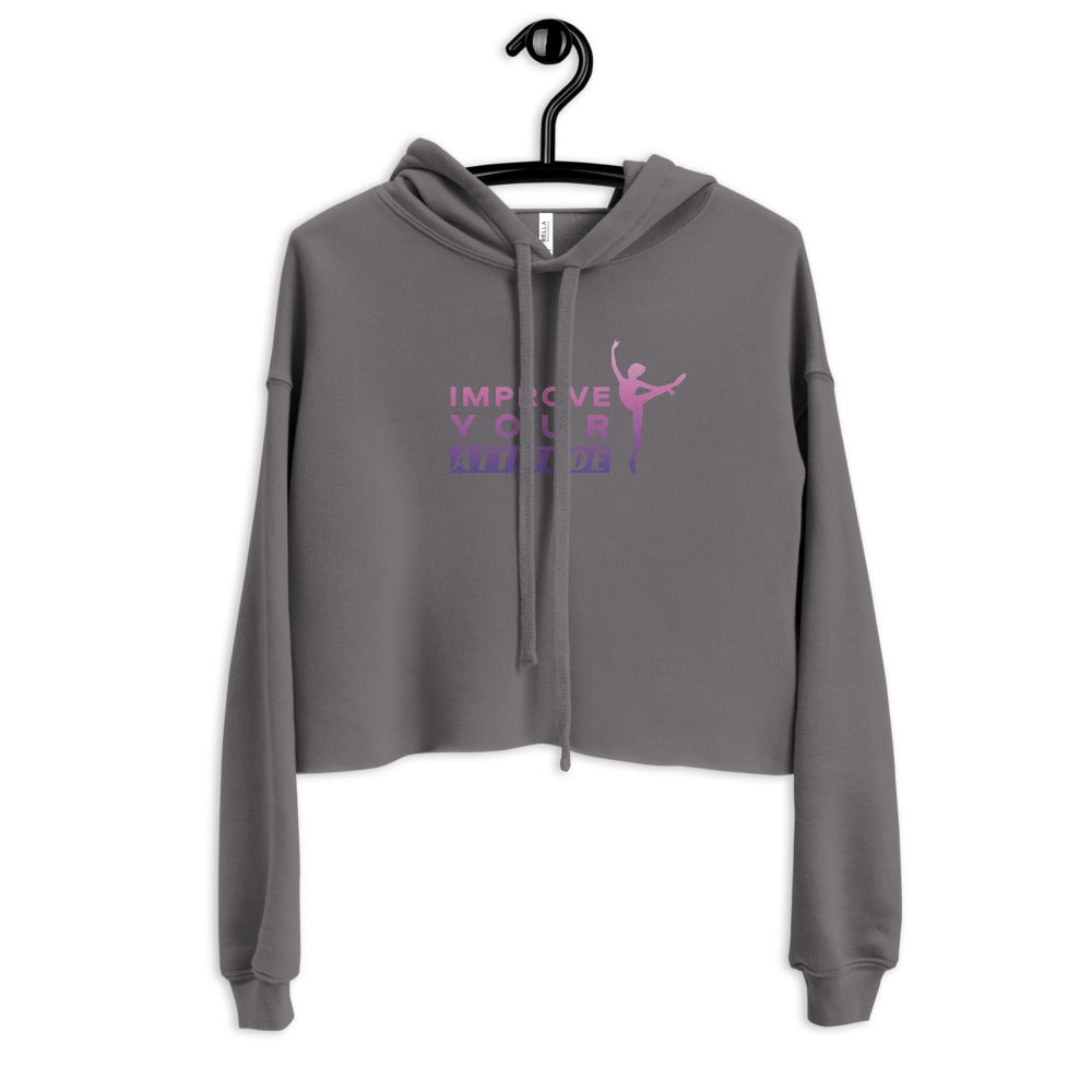 Women / Hoodies Storm / S Improve Your Attitude - Cropped Fleece Hoodie