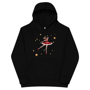 Santa Ballerina - Kids Fleece Hoodie