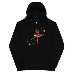 Santa Ballerina - Kids Fleece Hoodie