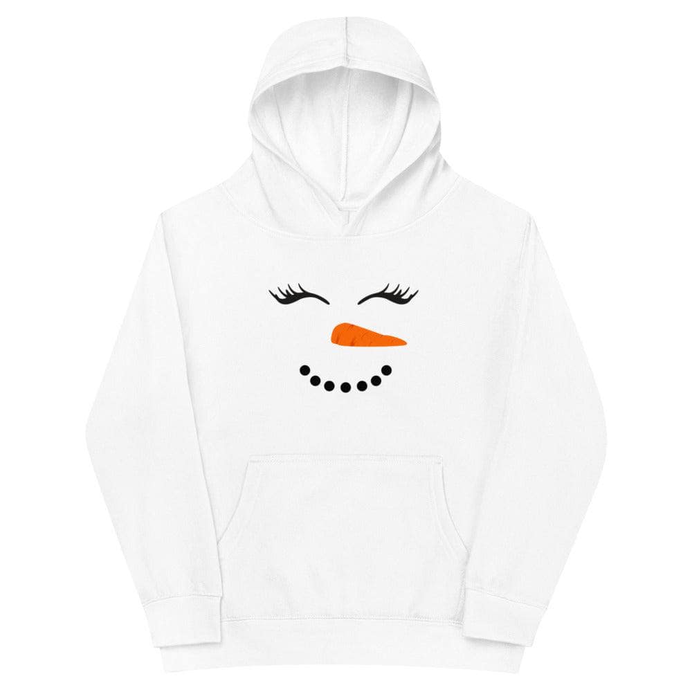 Happy Snowman - Kids Fleece Hoodie