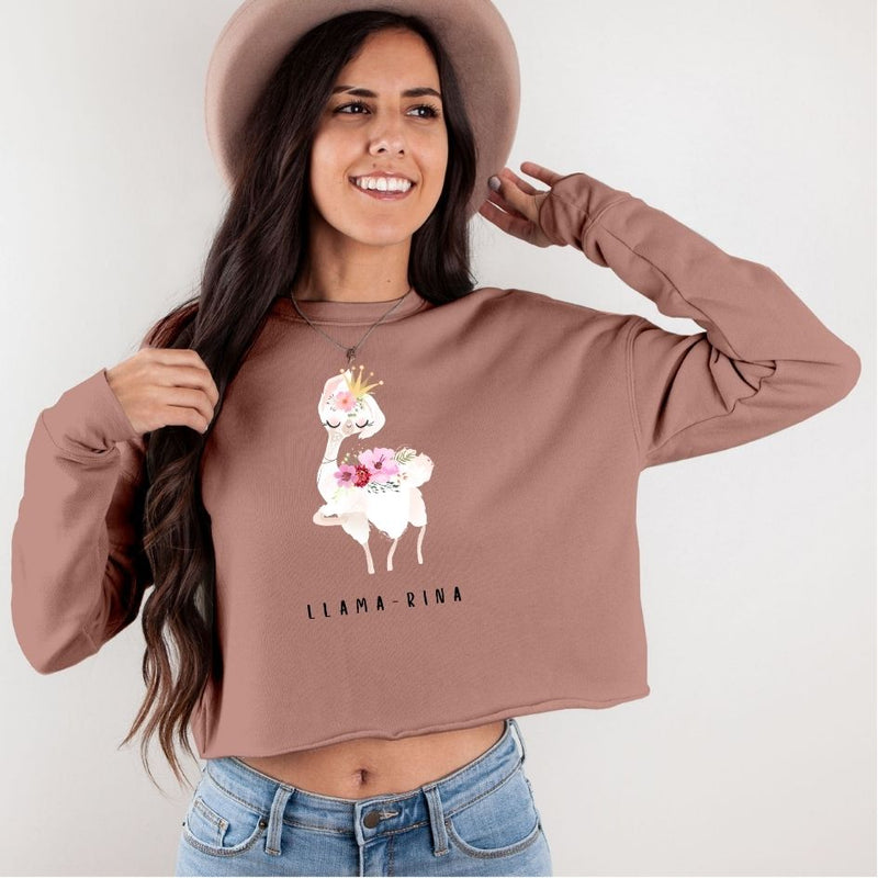 Women / Sweatshirts Mauve / S Llamarina - Cropped Fleece Sweatshirt