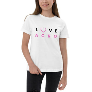 Kids / T-Shirts White / XS Love Acro - Kids Jersey Tee