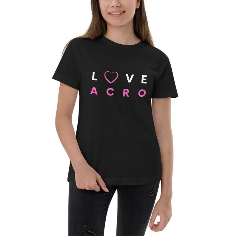 Kids / T-Shirts Black / XS Love Acro - Kids Jersey Tee