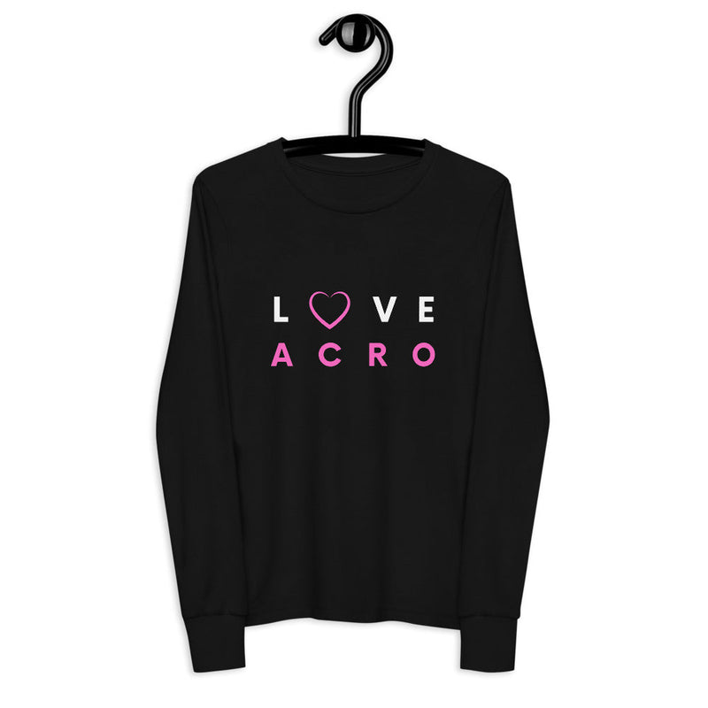 Kids / Long T-Shirts Black / S Love Acro - Kids Long-Sleeved Tee