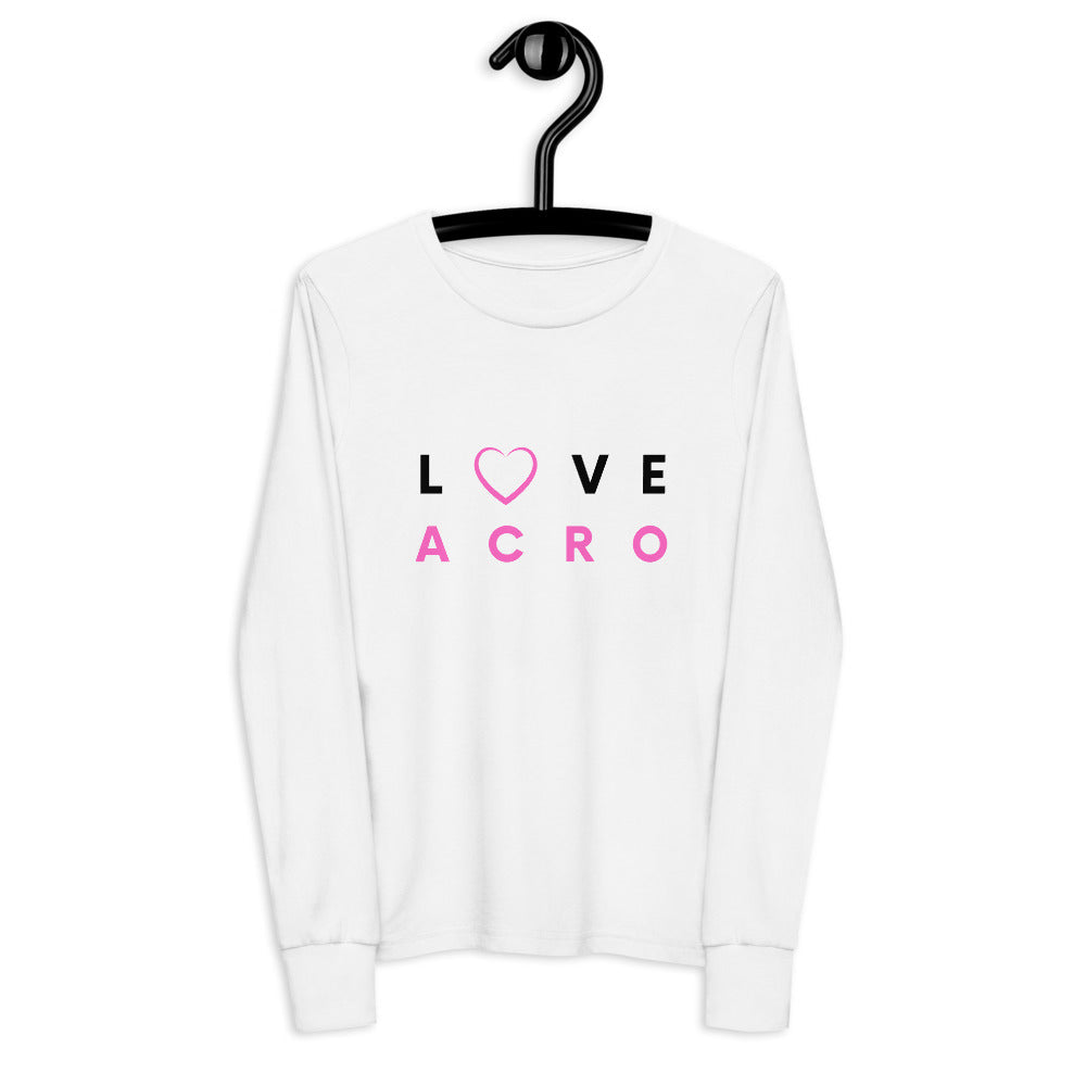 Kids / Long T-Shirts White / S Love Acro - Kids Long-Sleeved Tee