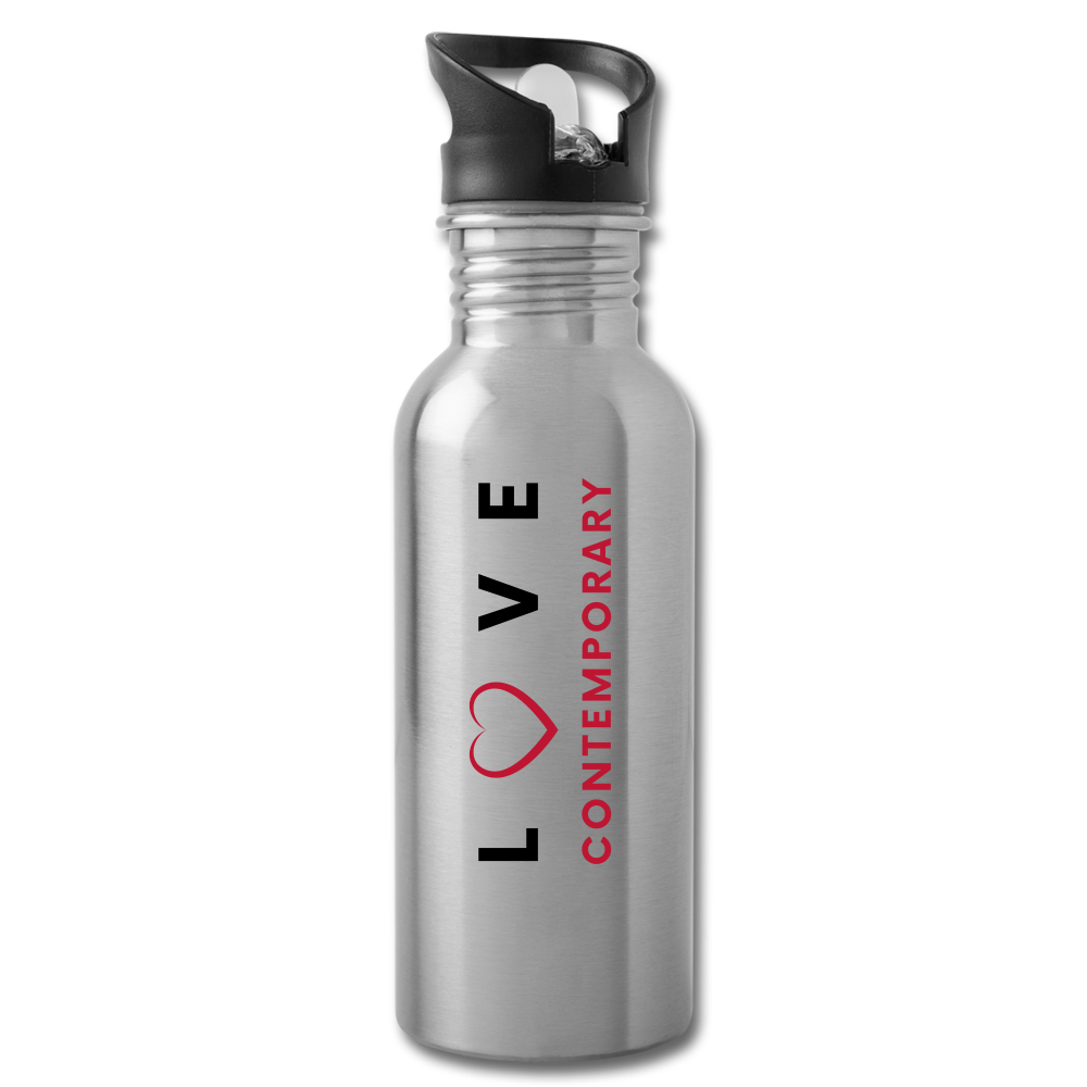 Gifts & Accessories / Water Bottles Silver Love Contemporary - Water Bottle