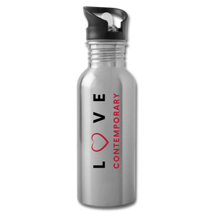 Gifts & Accessories / Water Bottles Silver Love Contemporary - Water Bottle