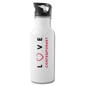 Gifts & Accessories / Water Bottles White Love Contemporary - Water Bottle