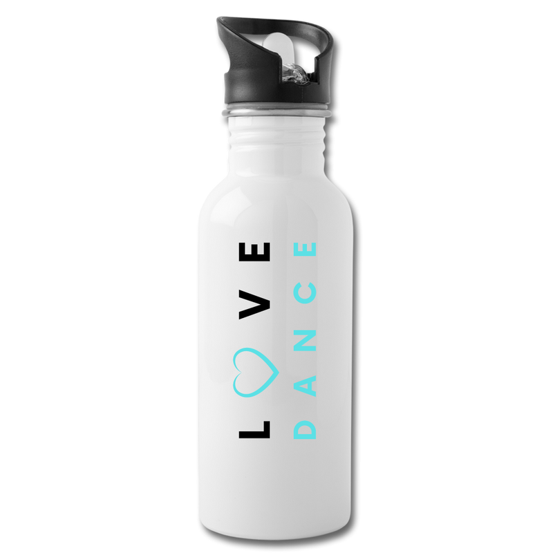 Gifts & Accessories / Water Bottles White Love Dance (Blue) - Stainless Steel Water Bottle