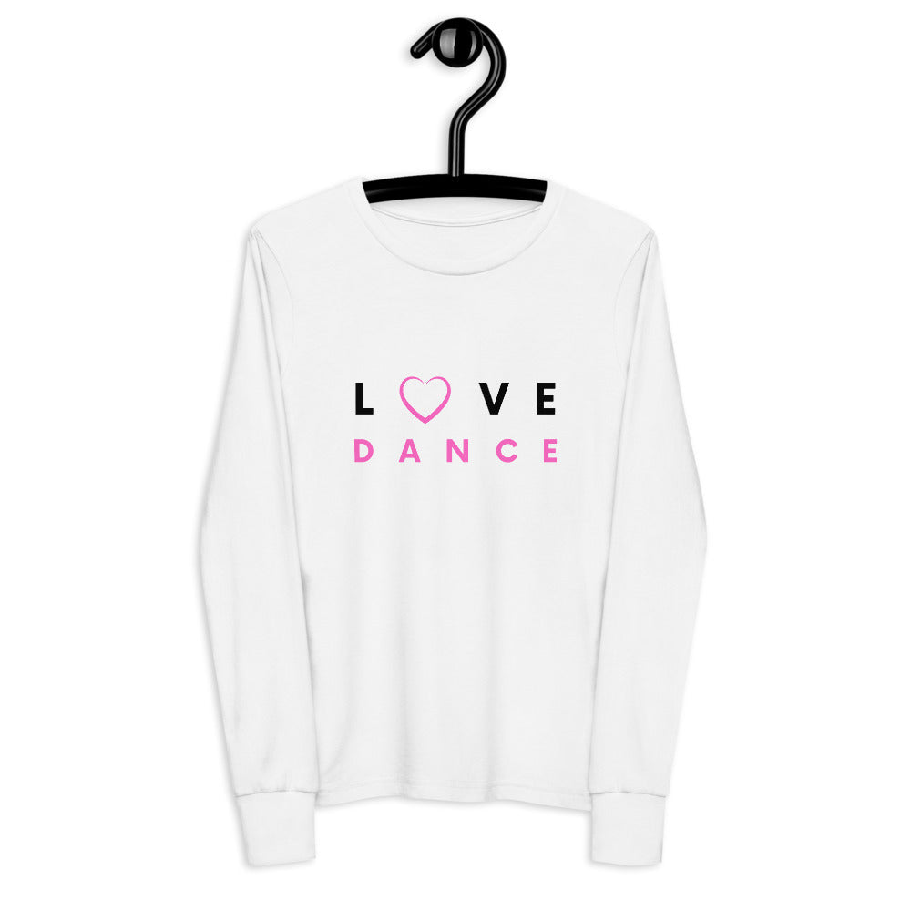 Kids / Long T-Shirts White / S Love Dance - Kids Long-Sleeved Tee