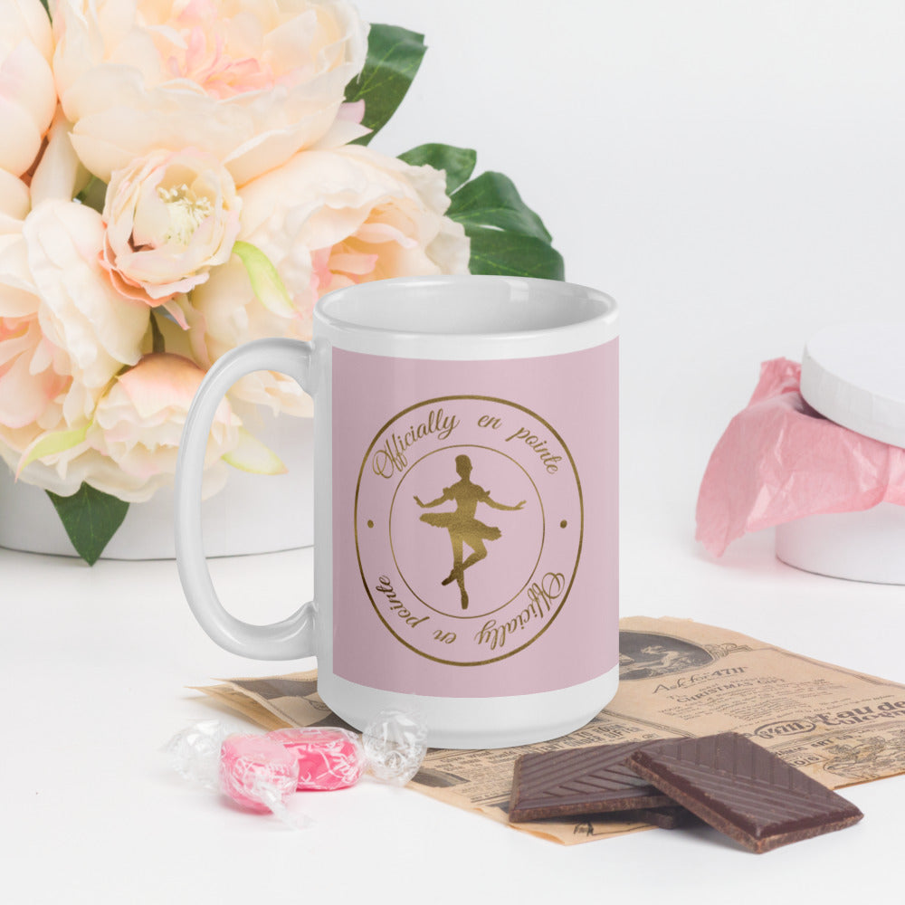 Officially en Pointe (pink) - Ceramic Mug* – Dancespiration Designs