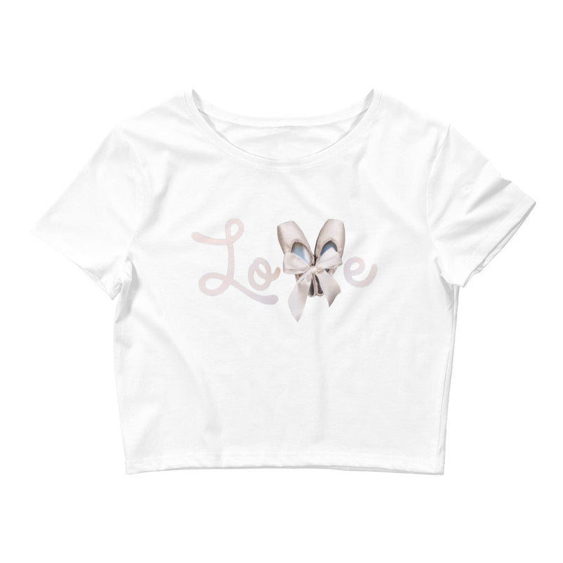 Women / Crop Tops White / XS/SM Pointe Love - Crop Top