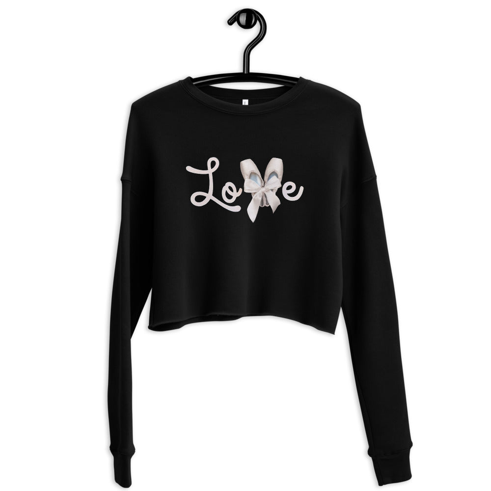 Women / Sweatshirts Black / S Pointe Love - Cropped Fleece Sweatshirt