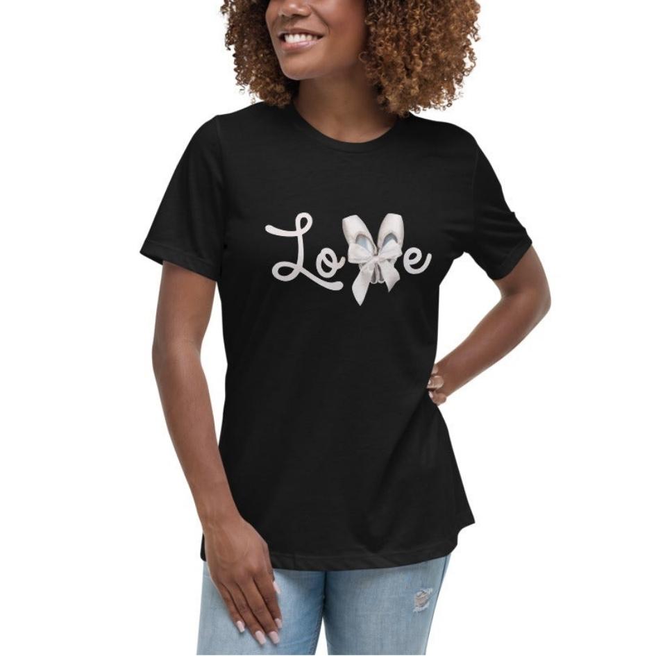 Women / T-Shirts Black / S Pointe Love -  Relaxed Fit Tee
