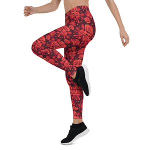 Activewear / YA Leggings XS Roses are Red - Adult Leggings