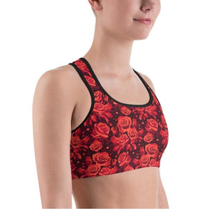 Activewear / Sport top Roses are Red - Crop Top