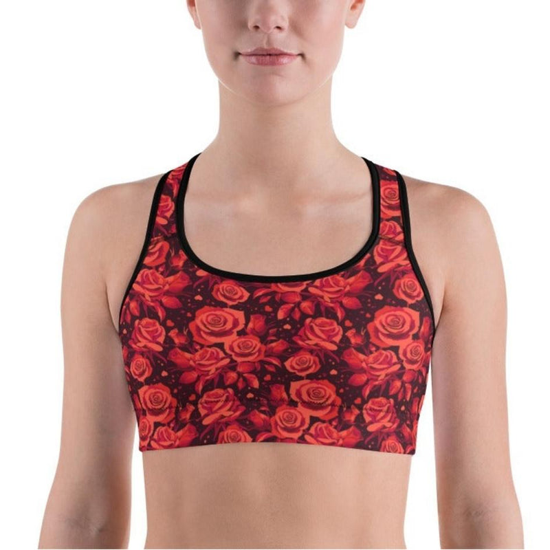 Activewear / Sport top XS Roses are Red - Crop Top