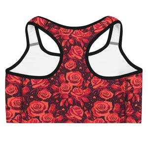 Activewear / Sport top Roses are Red - Crop Top