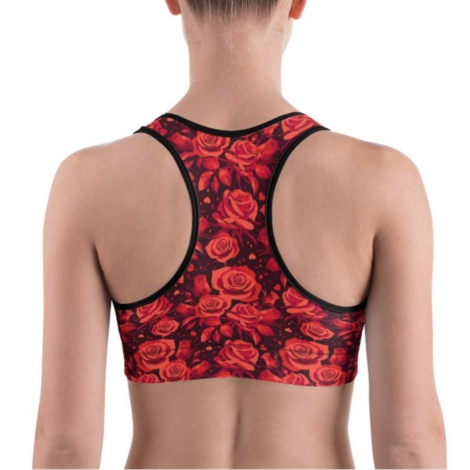 Activewear / Sport top Roses are Red - Crop Top