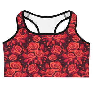 Activewear / Sport top Roses are Red - Crop Top