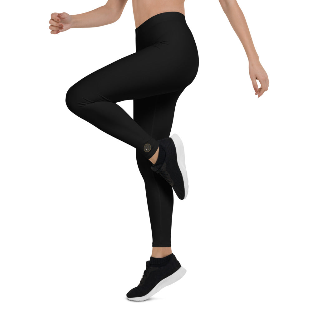 Activewear / YA Leggings XS Solid Black - Adult Leggings