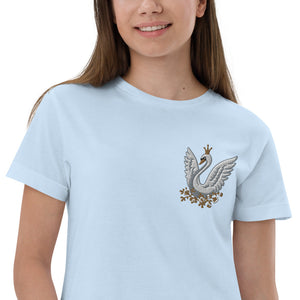 Kids / T-Shirts Light Blue / XS Swanderful - Embroidered Kids Jersey Tee
