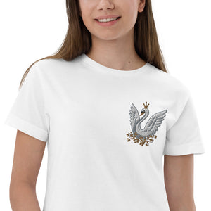 Kids / T-Shirts White / XS Swanderful - Embroidered Kids Jersey Tee