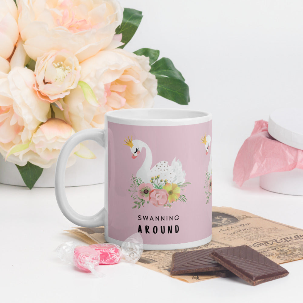 Gifts & Accessories / Mugs 11oz Swanning Around - Ceramic Mug