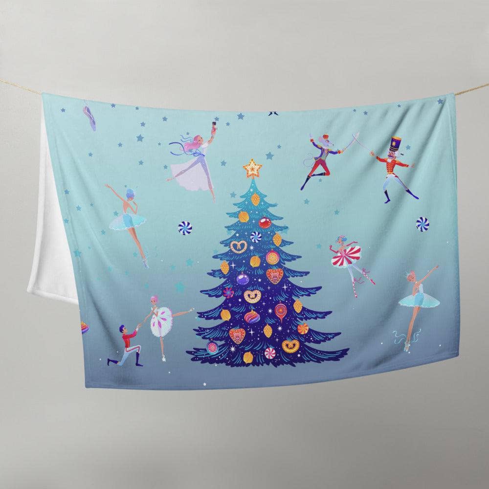 Nutcracker Throw Blanket Dancespiration Designs