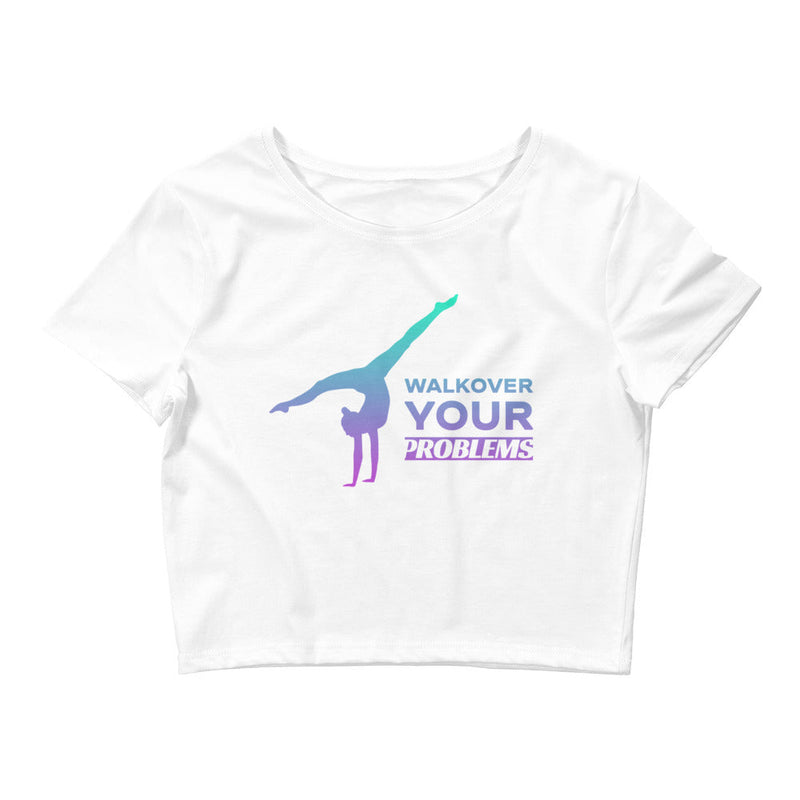 Women / Crop Tops White / XS/SM Walkover Your Problems - Crop Top - Designed with Emeline