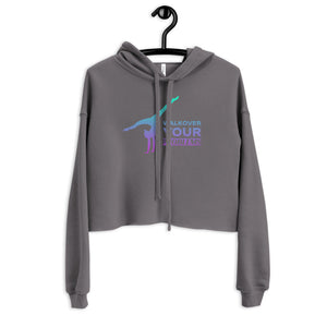 Women / Hoodies S / Storm Walkover Your Problems - Cropped Fleece Hoodie - Designed with Emeline