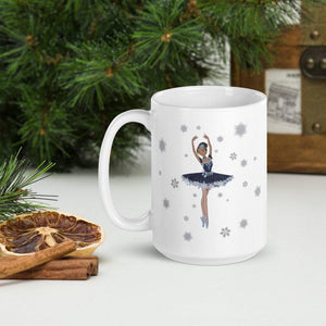 Snow Ballerina (Brunette) - Ceramic Mug*